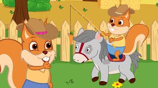 Bridie Squirrel in Spanish - Furry Friends: Playful Ponies for Kids