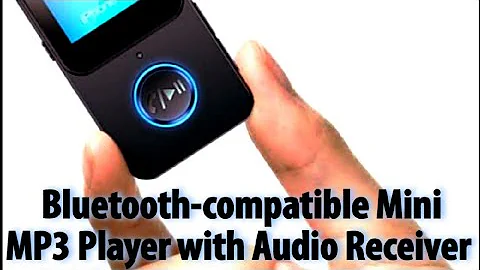 Bluetooth-compatible Mini MP3 Player with Audio Receiver 5.0 LCD Screen Portable Clip Music Player w