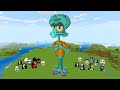 Survival Squidward House With 100 Nextbots in Minecraft - Gameplay - Coffin Meme