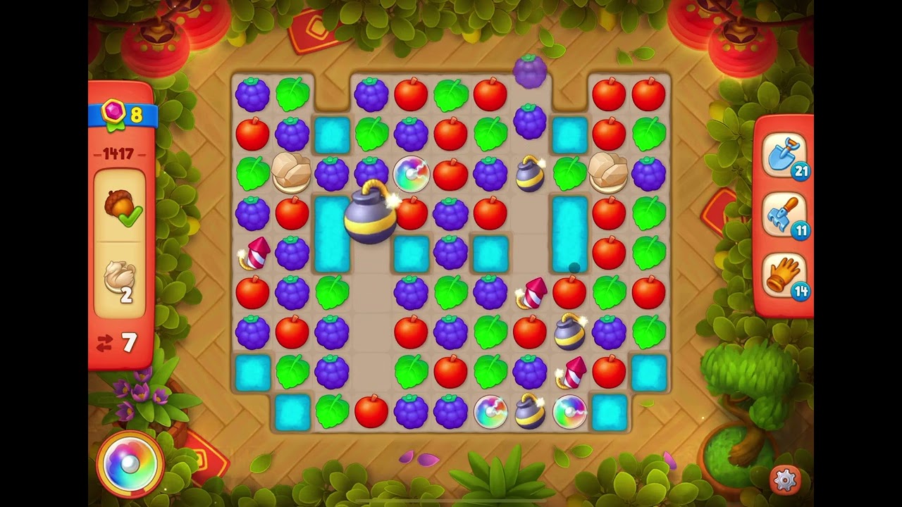 その他 garden scape GardenScapes Level 1417 no boosters (18 moves) - YouTube