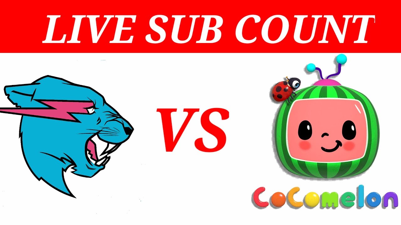 MrBeast vs live subs counts YouTube