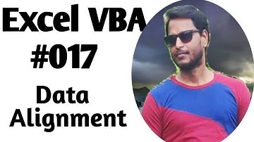 Excel VBA Alignment                     II VBA Text Alignment II