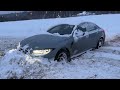 M3 g80 offroading in deep snow got stuck