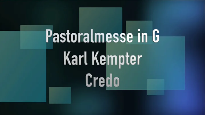 Karl Kempter Pastoralmesse in G-Dur original aus A...