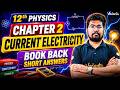 12th Physics | Chapter 2 Current Electricity | Book Back Short Answers | Yazhiniyan Sir