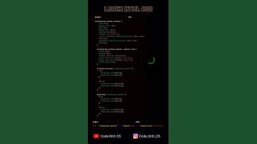 || Making Loader  #html #css || #shorts #ytshorts