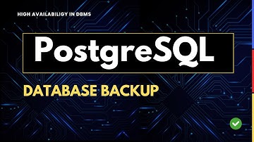 PostgreSQL  |  Backup - pg_dump and pg_restore  Part 4 #postgres #backup #RDMS #database