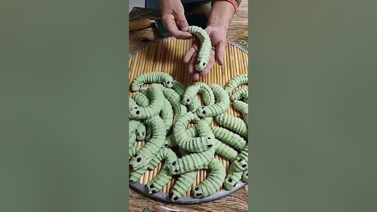 Kue garpu bentuk ulat #shorts #kuekering #pastry Kue garpu bentuk ulat #shorts #kuekering #pastry