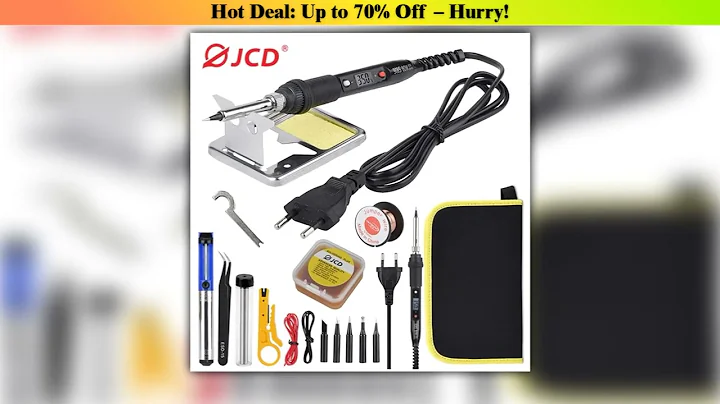 Exclusive JCD 80W Electric Soldering Iron Kit LCD Display Temperature Adjustable 220V 110V With Sol