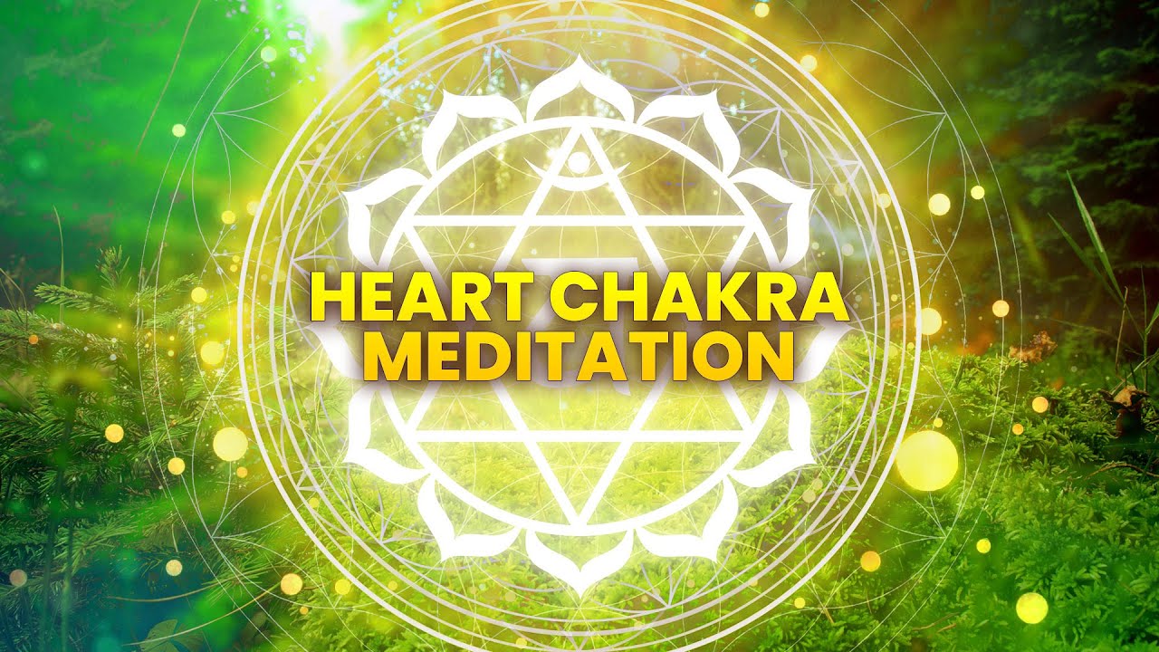Heart Chakra Meditation   Attract Love   Positive Vibration  Binaural Beats   Heal Emotional Thought