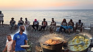 steam veg | fry chicken | coconut dumpling | our guests eating at the sea's edge by Colaz Smith TV 59,748 views 9 days ago 2 hours, 14 minutes