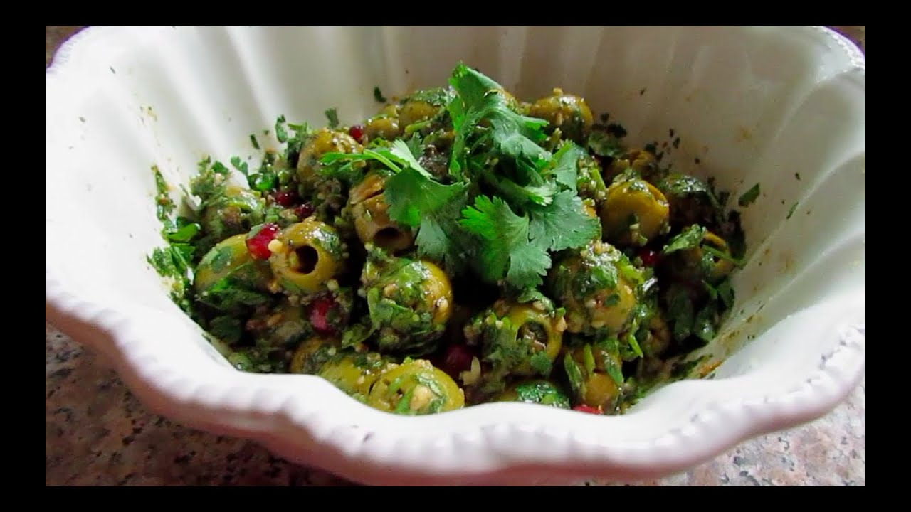 Marinated Olives زیتون پرورده (Side dish) YouTube