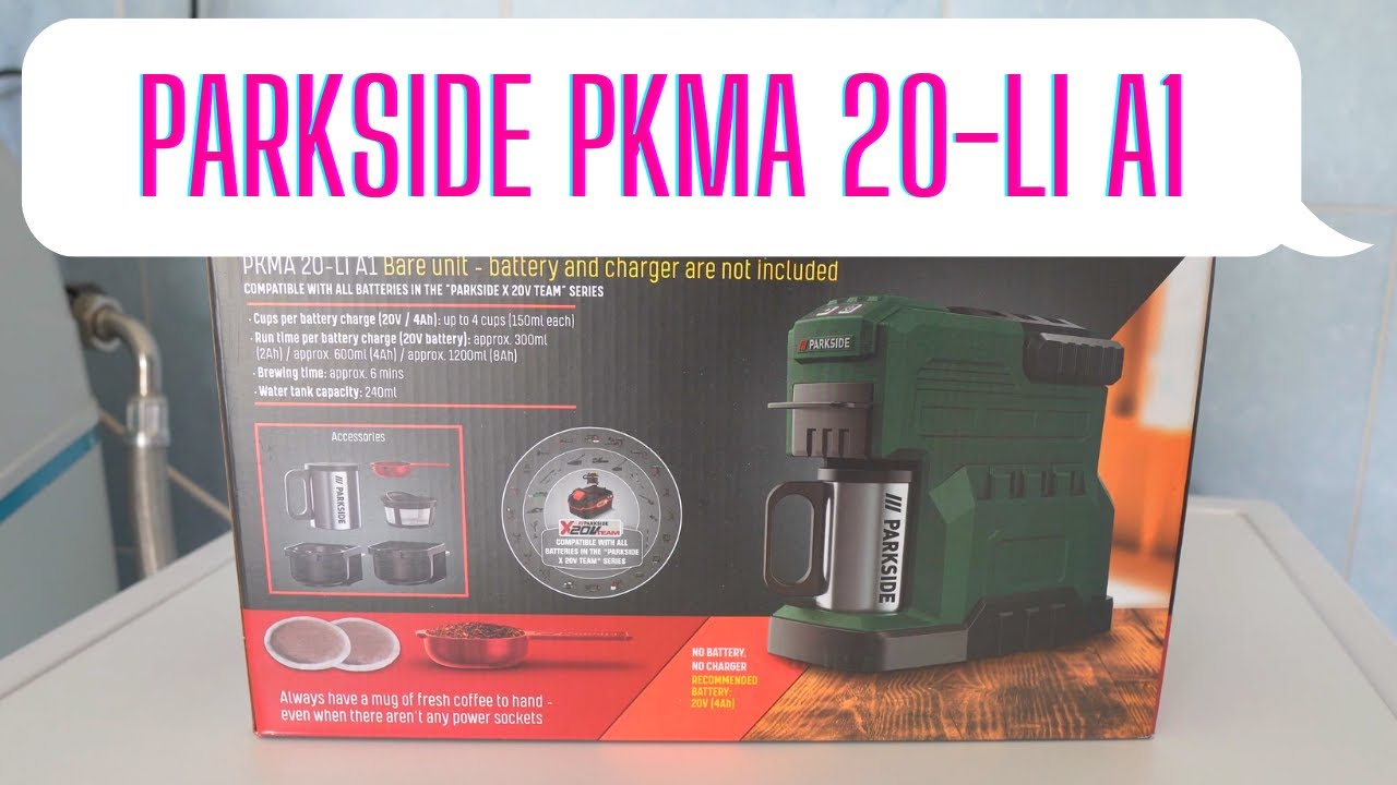 PKMA - Parkside Coffee 20-Li YouTube Cordless Machine A1 test