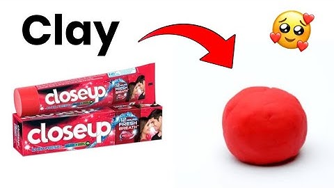 Closeup toothpaste clay / Clay kaise banate hain / How to make clay / Clay kaise banaen / Diy clay