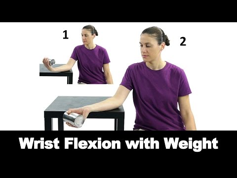 Wrist Flexion with a Weight - Ask Doctor Jo