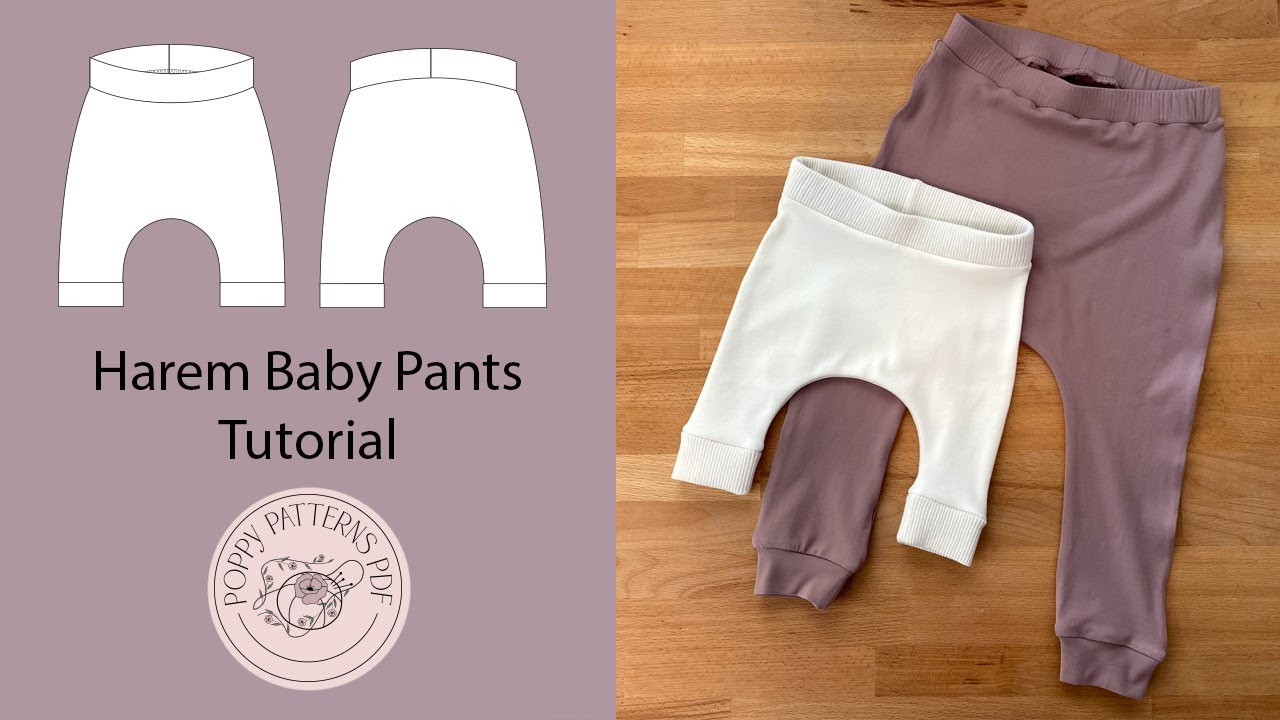 Harem Baby Pants Tutorial + Pattern! Beginner Sewing DIY - YouTube harem-baby-pants-tutorial-pattern-beginner-sewing-diy-youtube