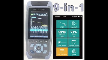 See Capabilities of Pro mini OTDR Fiber Optic Reflectometer 980rev 9 Functions VFL OLS OPM Event Map