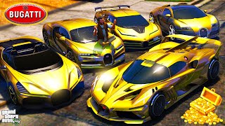 Michael Steal $100 million BUGATTI Golden Cars in GTA 5 #162