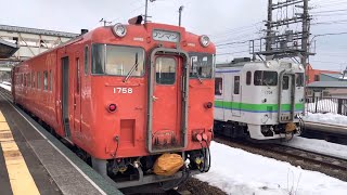 【根室本線キハ40系"運行最終日"】白糠駅発車