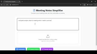Meeting Notes Summarizer | Google Chrome Built-in AI Challenge | DEVPOST