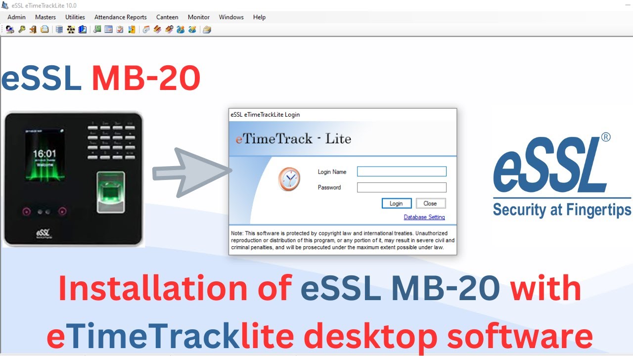 ⁣❤❤eSSL MB20 Face Attendance Machine Installation in Mumbai | Complete Setup Guide❤❤