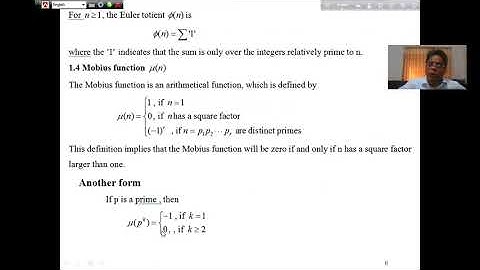 Theory of Numbers Class 10. Mathematics 4th year. National University Final year online class