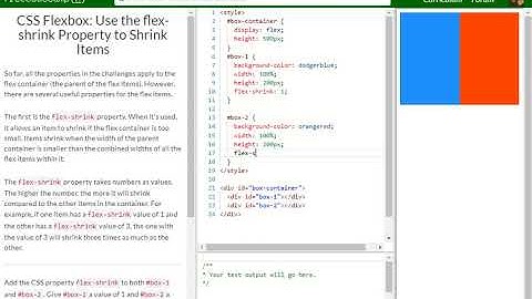 CSS Flexbox Use the flex shrink Property to Shrink Items free code camp   Dani