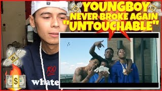 YoungBoy Never Broke Again - Untouchable (Official Music Video) | Reaction Therapy