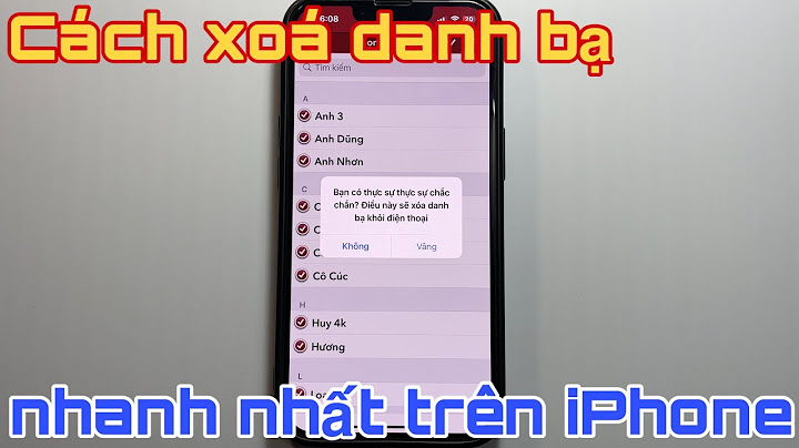 Hướng dẫn xóa danh bạ trên iphone 5