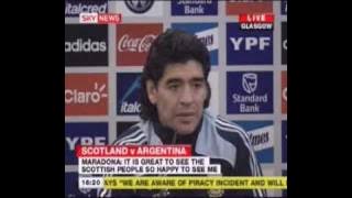 Maradona comments on his 'hand of God' and England being knocked out of the World Cup