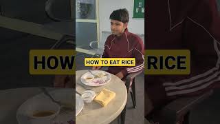 how to eat rice | how to eat with fork and knife | restaurant etiquette | etiquette #shorts #nda
