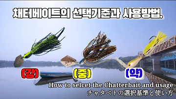 배스낚시 42 채터베이트의 선택기준과 사용방법 Bass How To Selcet The Chatterbait And Usage バス釣り チャタベトの選択基準と使い方 