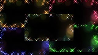 フリー素材 Freefootage キラキラのフレームエフェクト 5色 5colors Glitter Frame Effect Loop 4k 60fps Youtube