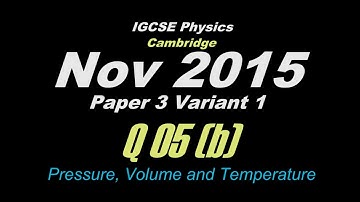 Oct/Nov 2015 Paper 3 Var 1 (Q 05 (b)) IGCSE Physics CIE