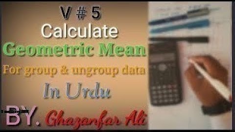 Calculate Geometric Mean (GM) for group and ungroup data || Statistics || V#5