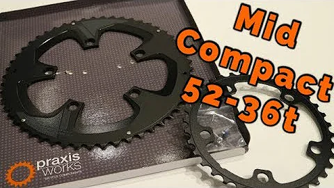 Praxis Works 52-36t Chainring set Close Look and Actual Weights