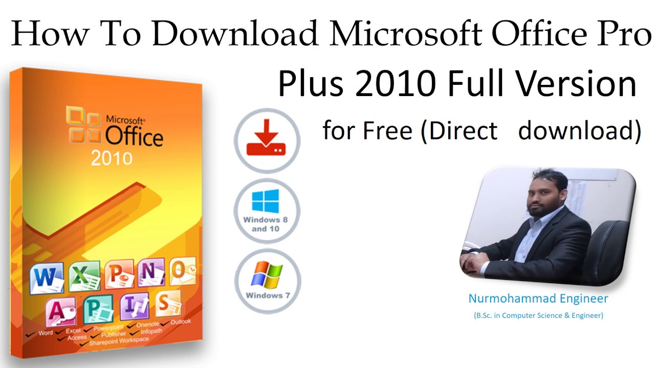 How To Download Microsoft Office Pro Plus 2010 Full Version for Free ...