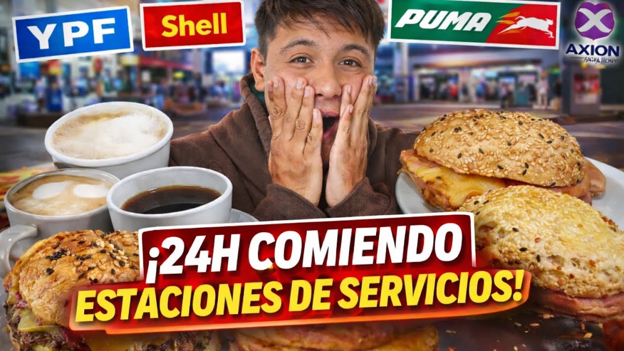 24 HORAS COMIENDO EN ESTACIONES DE SERVICIO