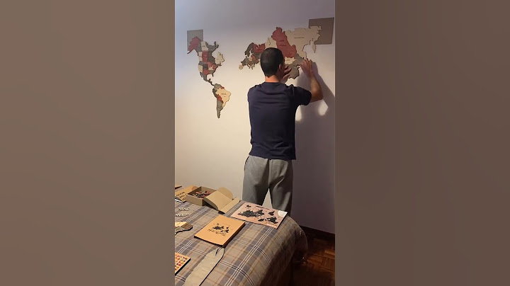 Utazási témájú ajándékötlet | Fából készült világtérkép Wallart #traveldecor #woodenworldmap #wallart