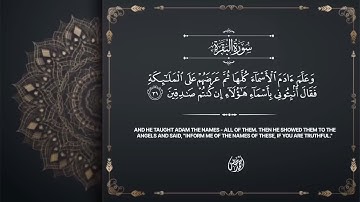 أجمل تلاوة لسورة البقرة بصوت خاشع للقارئ احمد خضر touching heart