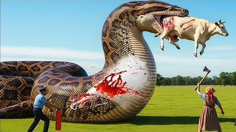 55FT Giant Python Wrapped a Baby Deer! Extreme Forest Rescue Mission”