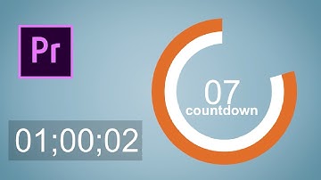 Create a TIMER and an ANIMATED COUNTDOWN in Adobe Premiere pro