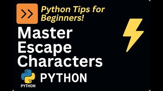 ๐ Master Escape Characters in Python! ๐