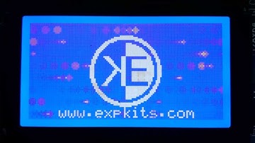 KS108 Controller Graphic LCD Starfield Effect DEMO