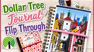 Dollar Tree Junk Journal Challenge | Mini & Full-Size No-Sew Journal Flip Through #ptdtjj2026