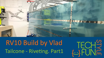 RV-10 - Tailcone assembly. Riveting mode - ON