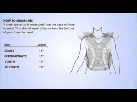 Chest Protector Size Chart