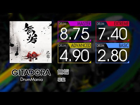 【GITADORA】 無垢 (MASTER ~ BASIC) Drum