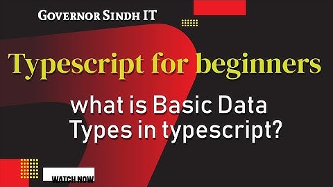 What is Basic Data type?in Detail| Governor Sindh IT | Hindi/urdu