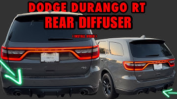 Installing Aggressive Rear Diffuser on my Durango RT